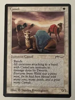 Magic the Gathering MTG Arabian Nights Camel MP (Beta Bob) - Image 1