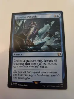 Raise the Palisade 0023 Non Foil Rare LOTR Commander MTG Near Mint - Image 1