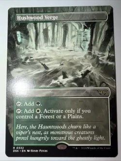 Hushwood Verge Borderless NM Duskmourn: House of Horror DSK MTG - Image 1