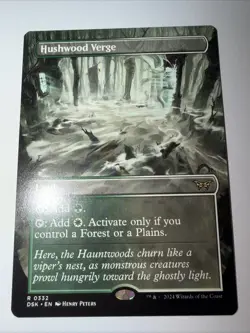 Hushwood Verge Borderless NM Duskmourn: House of Horror DSK MTG - Image 2