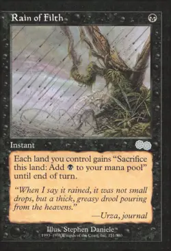 Urza's Saga #151 Rain of Filth - Image 1