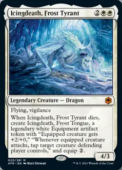 MTG - Icingdeath, Frost Tyrant - Adventures in the Forgotten Realms - NM, Englis - Image 1