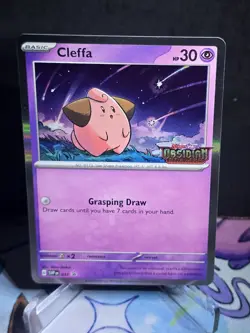Pokemon Cleffa Stamped Obsidian Flames Promo 037 - Image 1
