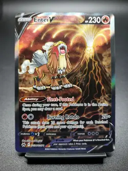 Pokemon TCG Entei V GG36/GG70 Galarian Gallery Crown Zenith Card - Image 1