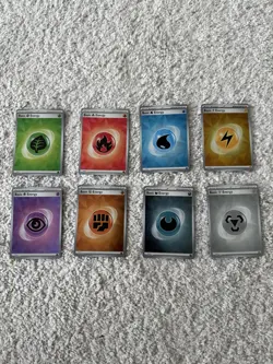 Pokemon Cracked Ice Holo Energy Set of 8 - Image 1