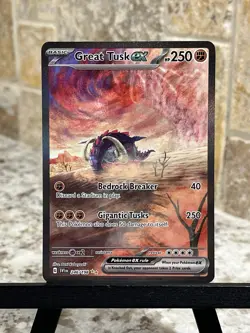 Pokemon TCG ~ Great Tusk EX Special Illustration Rare Scarlet & Violet 246/198 - Image 2