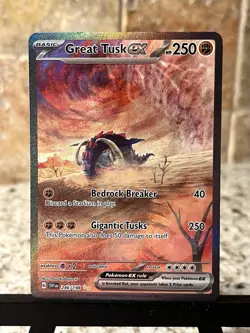 Pokemon TCG ~ Great Tusk EX Special Illustration Rare Scarlet & Violet 246/198 - Image 3