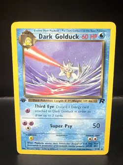 Pokemon TCG Dark Golduck Team Rocket 37/82 Regular 1st Edition C - Image 2