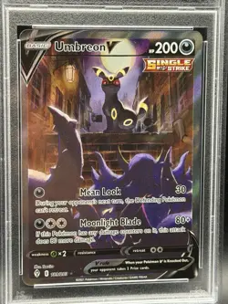 Umbreon V 189 Alternate Full Art 2021 Pokemon Evolving Skies PSA 10 GEM MINT - Image 2