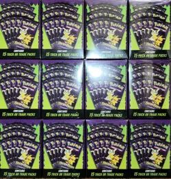 💥NEW! Pokemon Trick Or Trade Hanger Box ×12⚡15 Packs Per Box⚡180 Packs Total - Image 1