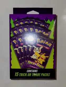 💥NEW! Pokemon Trick Or Trade Hanger Box ×12⚡15 Packs Per Box⚡180 Packs Total - Image 2