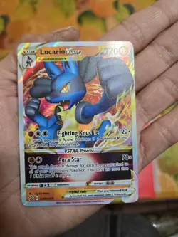 Pokemon TCG Lucario VSTAR SWSH Black Star Promos SWSH214 Holo Promo - Image 1