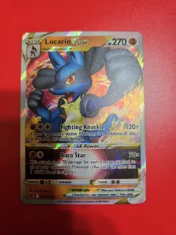 Pokemon TCG Lucario VSTAR SWSH Black Star Promos SWSH214 Holo Promo - Image 4