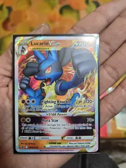 Pokemon TCG Lucario VSTAR SWSH Black Star Promos SWSH214 Holo Promo - Image 5
