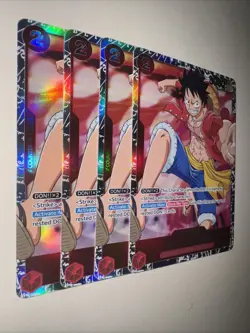 One Piece Monkey.D.Luffy | OP01-024 X4 Playset Romance Dawn SR English - Image 2