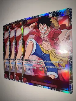 One Piece Monkey.D.Luffy | OP01-024 X4 Playset Romance Dawn SR English - Image 3