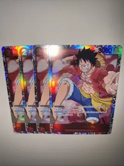 One Piece Monkey.D.Luffy | OP01-024 X4 Playset Romance Dawn SR English - Image 5