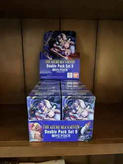 One Piece [OP-14 EB-04] The Azure Sea's Seven Double Pack Set 9 Display English - Image 1