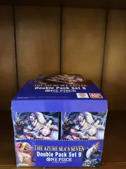 One Piece [OP-14 EB-04] The Azure Sea's Seven Double Pack Set 9 Display English - Image 2