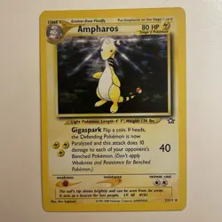 Ampharos 1/111 Neo Genesis Unlimited Pokemon Card LP-MP - Image 1
