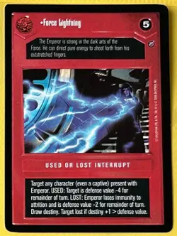 SWCCG - Force Lightning (Star Wars Customizable Cards Game) - Image 1