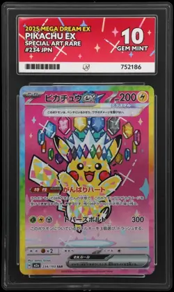 Pikachu ex 234/193 Mega Dream EX Japanese SAR Pokemon Card GEM MINT ACE 10 - Image 1