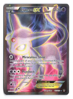 Pokemon Espeon EX XY BREAKPOINT Full Art Ultra Rare Holo Breakpoint 117/122 Card - Image 1