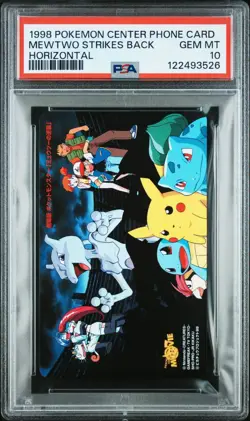 Pokemon Phone Card Pokemon Japanese Movie Mewtwo Strikes Back - PSA 10 - Image 1