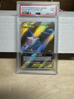 Pokemon Latias & Latios GX Full Art Holo Card 169/181 Sm-Team - Image 1