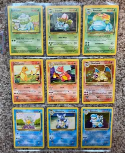 Pokemon Cards: Original 151 Set Complete Vintage/ Charizard, Blastoise, Venusaur - Image 1