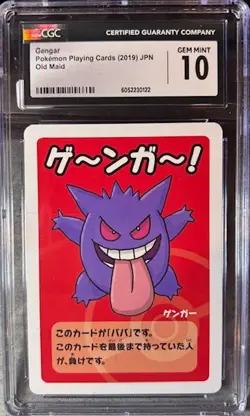 Gengar Old Maid Pokemon Playing Card Japanese CGC Gem Mint 10 - Image 1