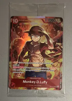 Monkey D. Luffy Treasure Booster ST10-006 One Piece Promo Card Foil Sealed - Image 1