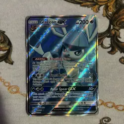 Pokemon TCG Glaceon GX Ultra Prism Holo Card 141/156 Full Art Ultra Rare - Image 1