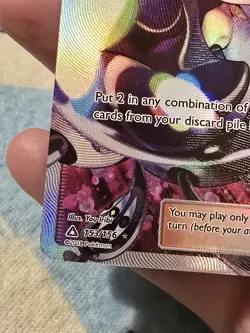 Lusamine 153/156 Ultra Prism Full Art Trainer Ultra Rare Pokemon Card - Image 3