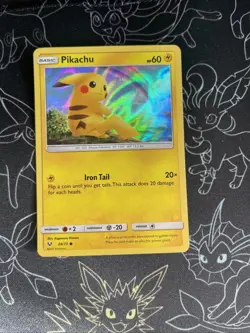 Pikachu - 28/73 - Pokemon Shining Legends Sun & Moon Holo Rare Card NM - Image 1