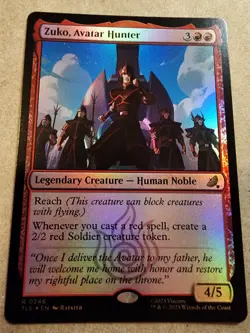 Zuko, Avatar Hunter - #246 Foil Avatar: The Last Airbender: Eternal-Legal - Mtg - Image 1
