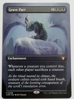 MTG - Grave Pact Borderless - Commander Masters NM - Image 1