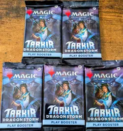 Magic: The Gathering - Tarkir: Dragonstorm Play Booster Pack - MTG Lot Of 5 - Image 1