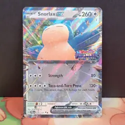 Snorlax ex 076/131 STAMPED Prismatic Evolutions Double Rare Pokemon - Image 1