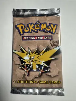 Pokemon Fossil Expansion Booster Pack Zappos Sealed 21G - Image 3