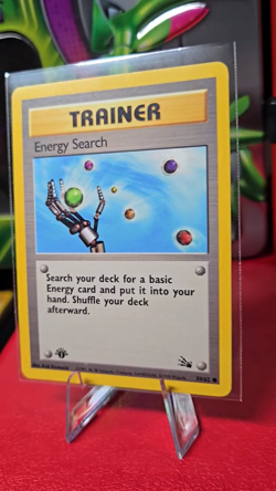 Energy Search [1st Edition] #59 | Pokemon Fossil | Ungraded | Lightly Played - Image 2