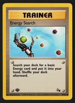 Energy Search 59/62 1st Edition Fossil 1999 - Pokemon TCG - Image 1
