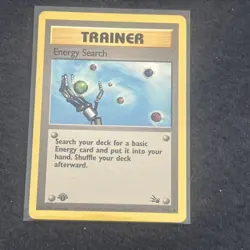 Pokemon TCG Energy Search 59/62 Fossil First Edition Vintage Lightly Played LP+ - Image 1