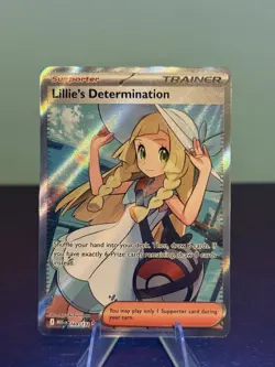 Pokemon TCG Lillie's Determination 169/132 Full Art Holo Ultra Rare - Image 1
