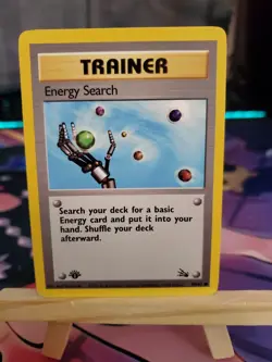 Pokemon TCG Energy Search Fossil Set 59/62 1st Edition Regular Common WOTC - Image 3