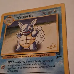 Pokemon Wartortle Wotc Promo 063/130 Stamped 70HP Promo Regular English TCG - Image 2