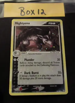 *Swirl* Mightyena - 18/108 - EX Power Keepers - Holo Rare Pokemon - NM - Image 1