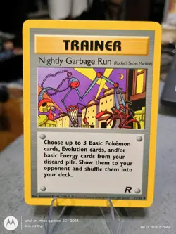 Nightly Garbage Run 77/82 Pokemon TCG Team Rocket Unlimited Excellent Condition - Image 1