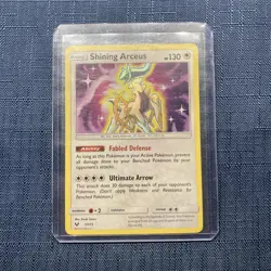 Pokemon TCG SHINING ARCEUS 57/73 Shining Legends Holo LP full art English - Image 1