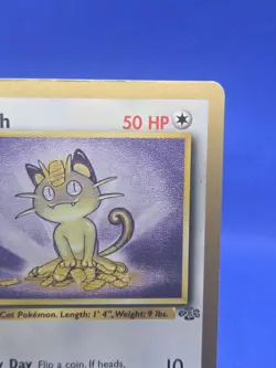 Pokemon Gold Bordered Jungle Meowth 56/64 Fruit Loops Promo MP - Image 4